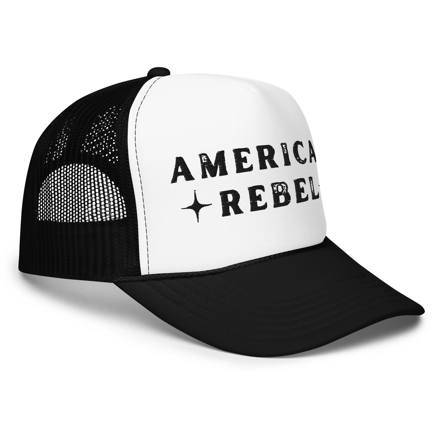 American Rebel Foam Trucker Hat (With Rope)