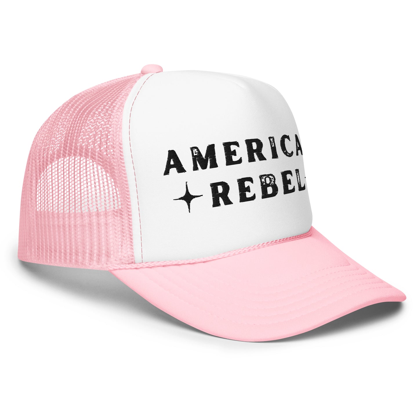 American Rebel Foam Trucker Hat (With Rope)