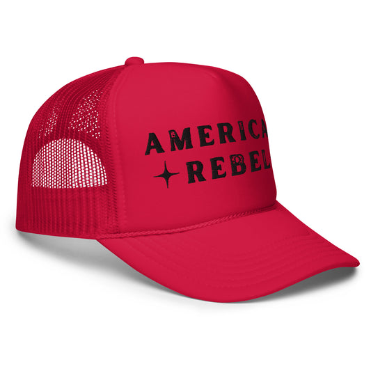 American Rebel Foam Trucker Hat (With Rope)