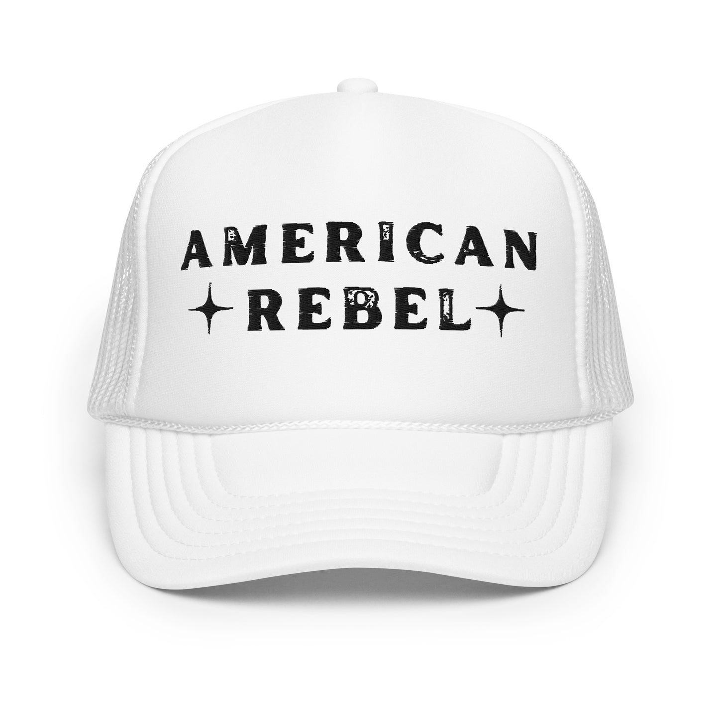 American Rebel Foam Trucker Hat (With Rope)