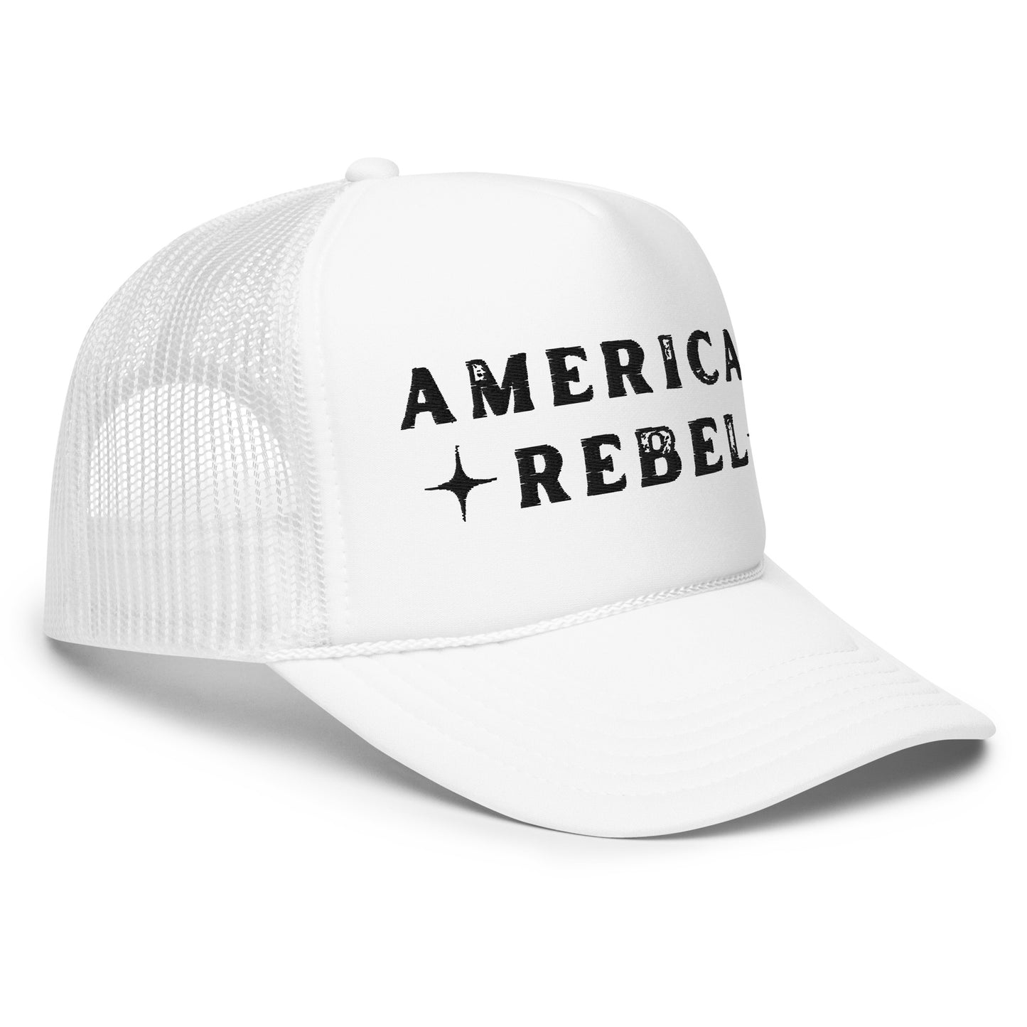 American Rebel Foam Trucker Hat (With Rope)